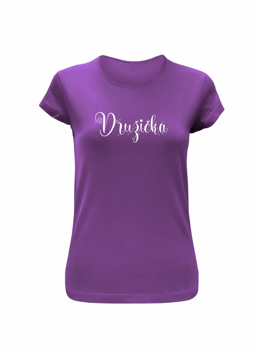 tričko družička fialové 1